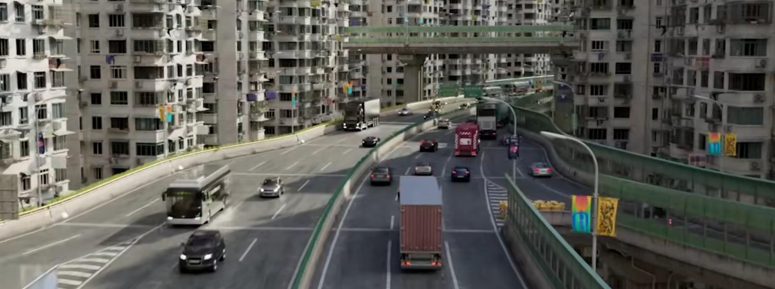 程序化世界生成 | 立交、楼房、车辆、交通模拟-数字折叠
