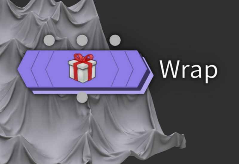 Houdini wrap变形工具-数字折叠