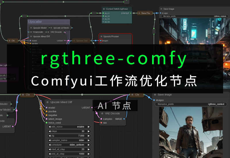 Comfyui工作流优化节点rgthree-comfy-数字折叠