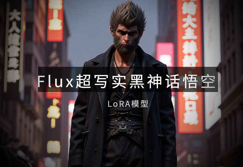 Flux-超写实逼真黑悟空LoRA-数字折叠