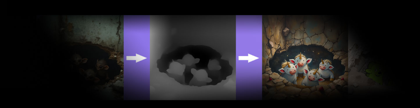 Flunx官方canny depth ControlNet LoRA模型