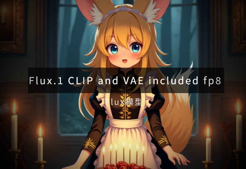 Flux.1 fp8模型自带Clip和VAE-数字折叠