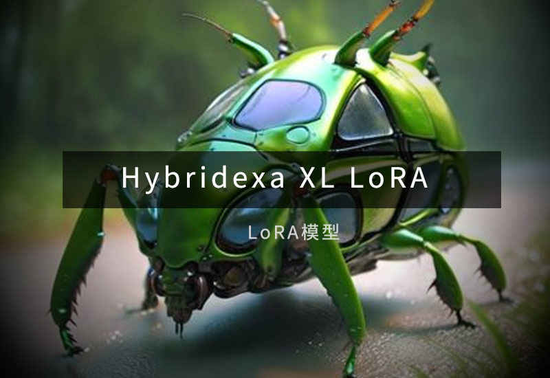 Hybridexa XL LoRA 昆虫 风格Lora模型-数字折叠
