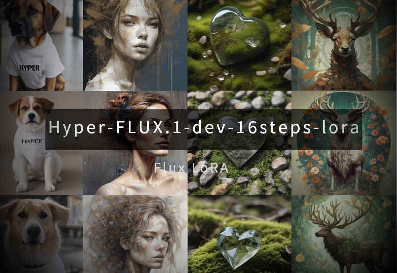 字节Hyper-FLUX.1-dev-16steps-lora 快速出图lora-数字折叠