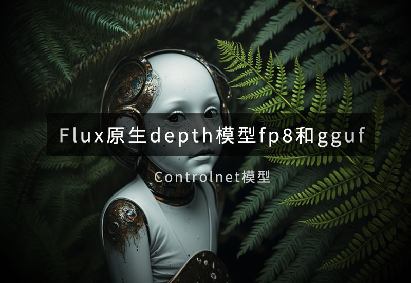 Flux1.0原生depth深度图控制模型fp8和gguf版本-数字折叠