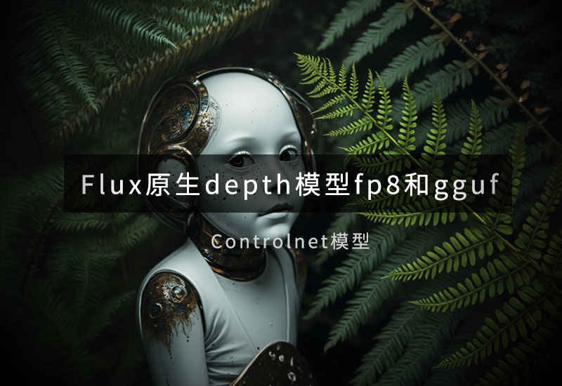 Flux1.0原生depth深度图控制模型fp8和gguf版本-数字折叠