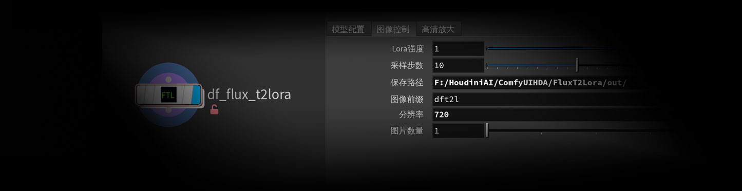 Flux+LoRA文生图工作流