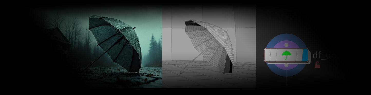 Houdini程序化雨伞生成工具DF_umbrella