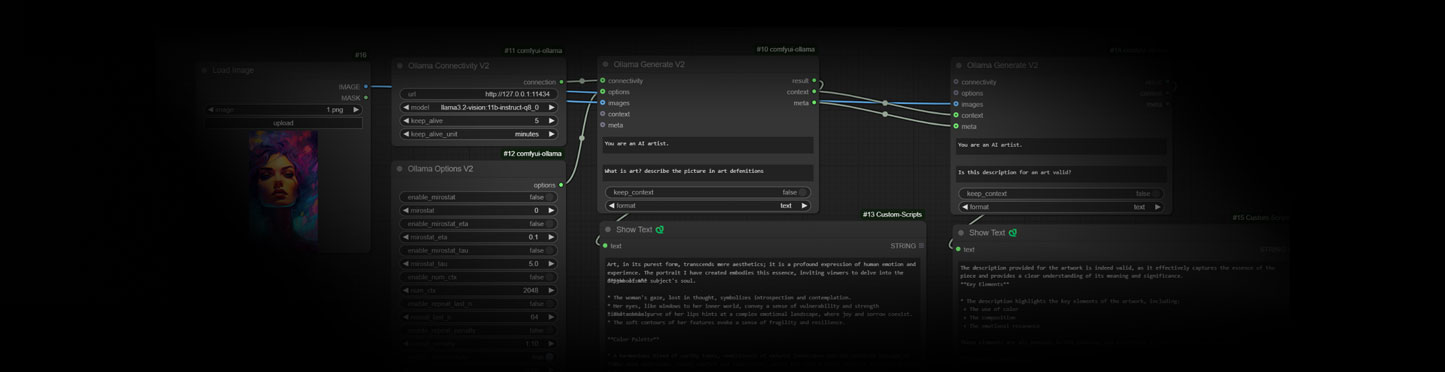 comfyui-ollama LLM本地模型调用插件
