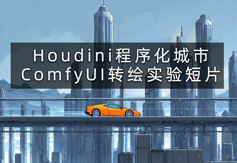 Houdini程序化城市+ComfyUI转绘实验短片-数字折叠