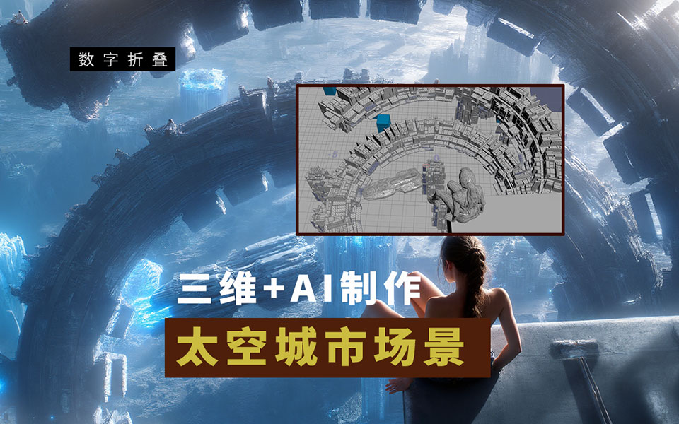 混元3D制作太空城市直播回放-数字折叠