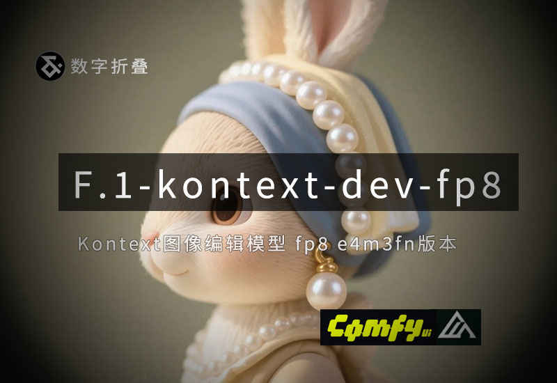 flux1-kontext-dev-fp8 图像编辑模型(非加速版本)-数字折叠