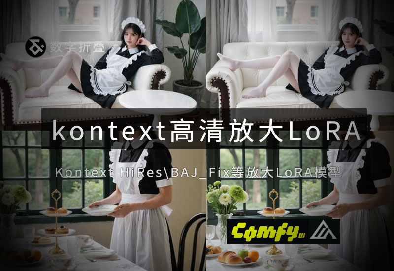 Kontext高清放大LoRA:hires|BAJ_Fix-数字折叠