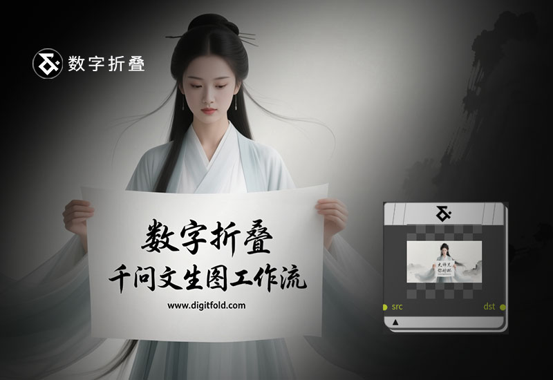 千问文生图工作流：df_qwen_t2i（支持中文文字生成）-数字折叠