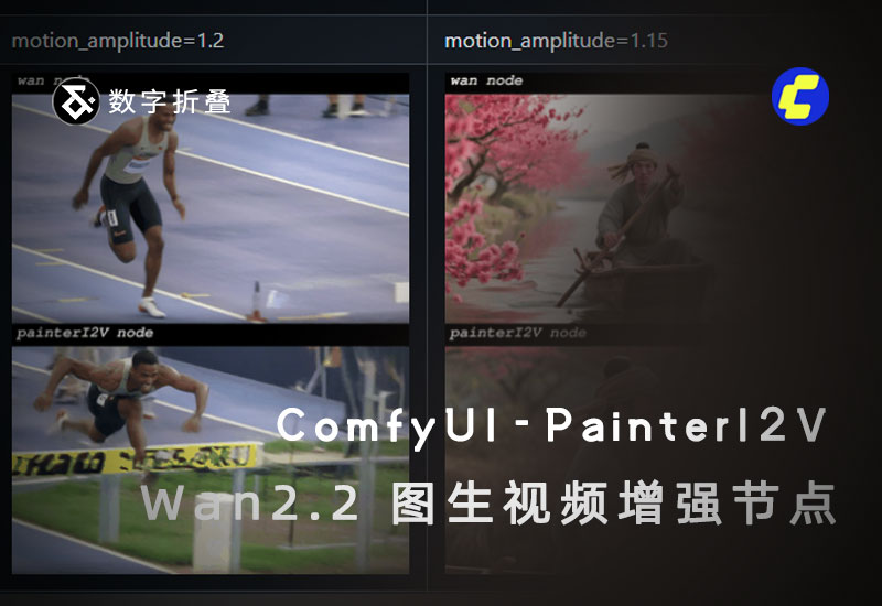 ComfyUI-PainterI2V Wan2.2视频动态增强节点-数字折叠