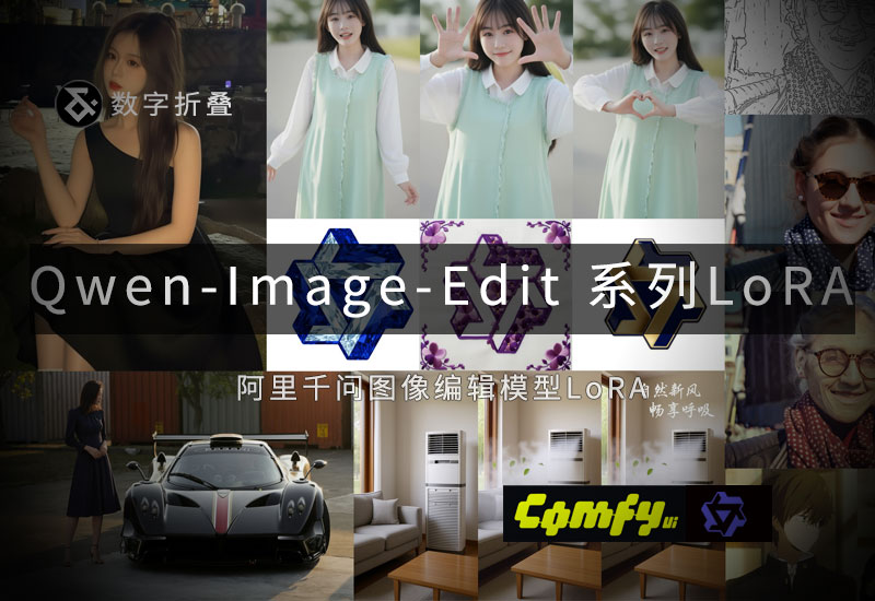 Qwen-Image-Edit系列LoRA-数字折叠