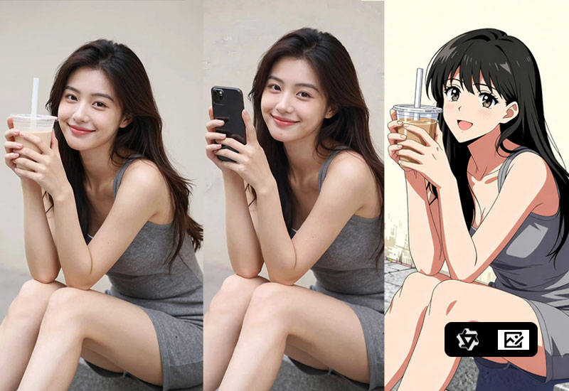 千问单图编辑工作流QwSingleImage-数字折叠