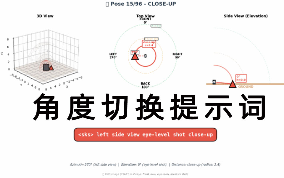 Qwen Edit 多角度编辑LoRA提示词-数字折叠