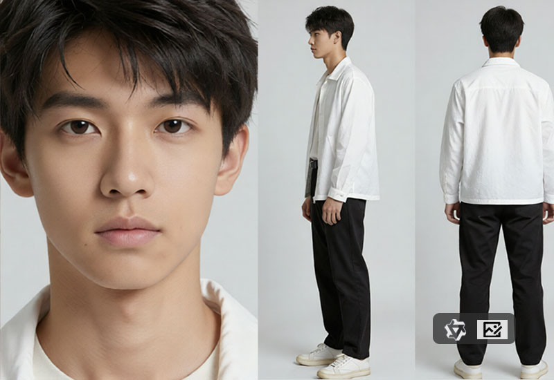 角色三视图生成工作流-数字折叠