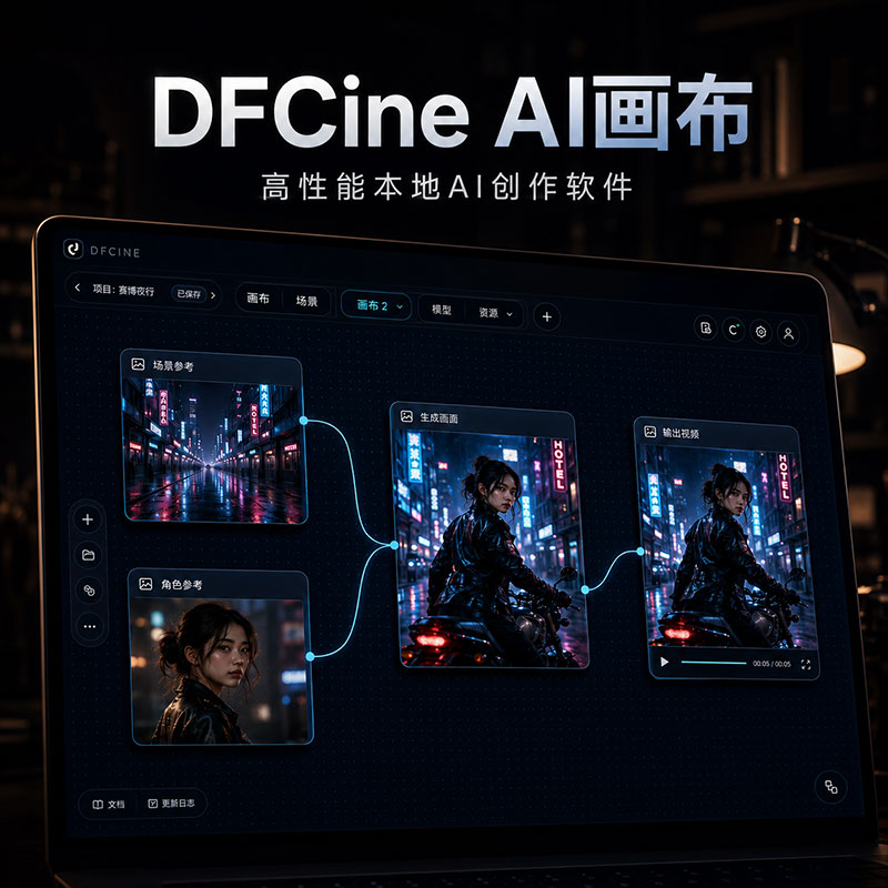 DFCine AI画布 – 高性能本地AI创作软件-数字折叠