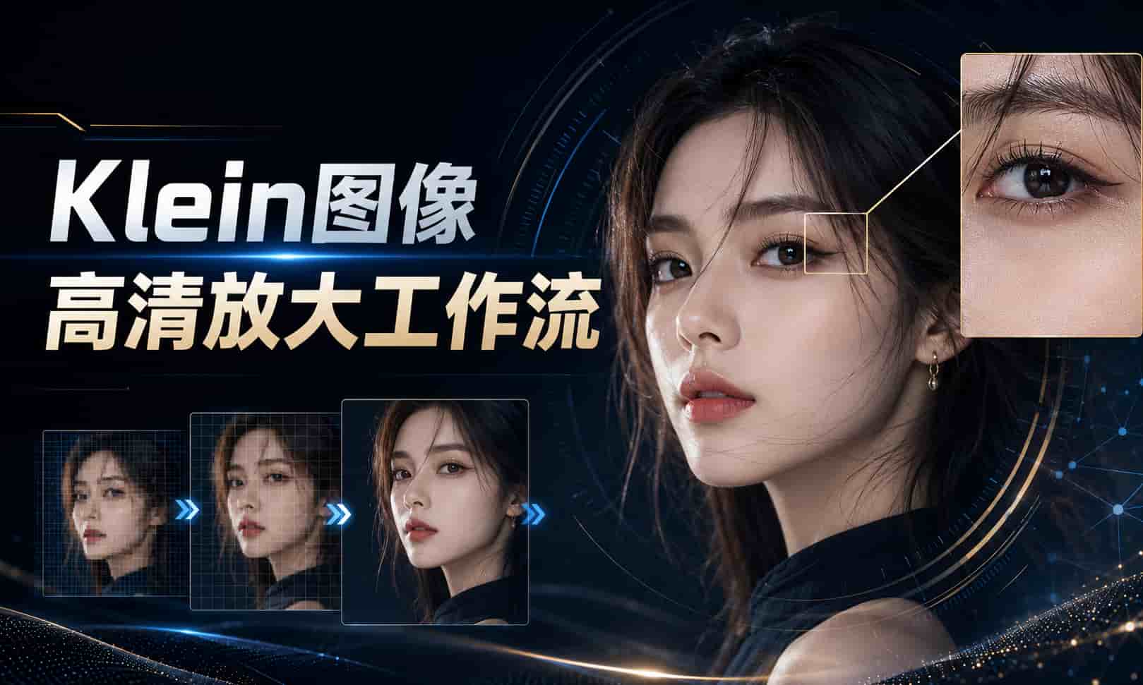Klein图像高清放大工作流-数字折叠